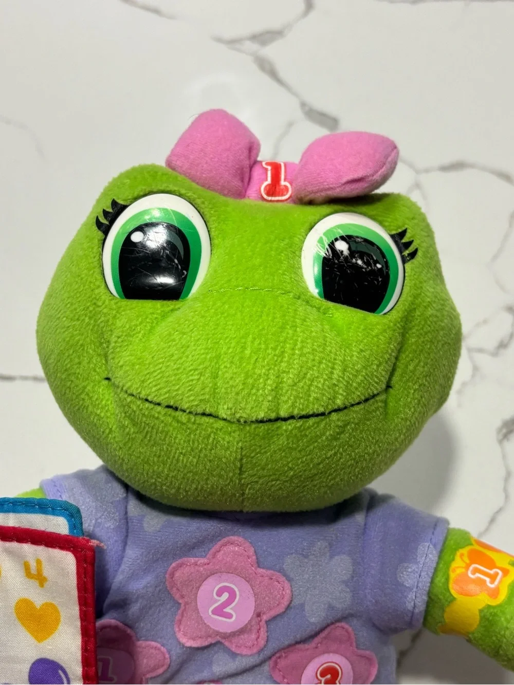 Leapfrog Lily Talking Musical Plush Green Pink Interactive Frog Learning Toy